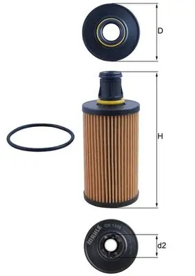 Filtr oleju KNECHT OX1338D | Profesjonalna jakość