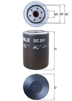 Bezpośrednio od producenta | Filtr oleju Knecht/Mahle OC 297