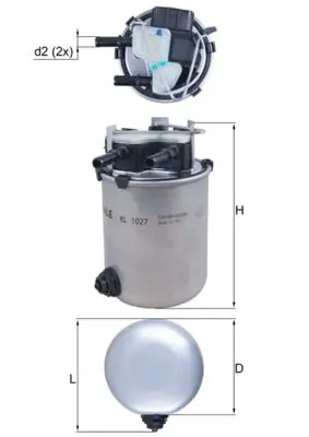 Filtr paliwa KNECHT KL 1027 - Jakość premium