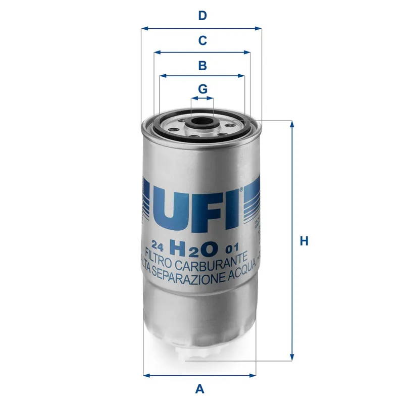 Filtr paliwa UFI 24.H2O.01 - Oszczędź teraz