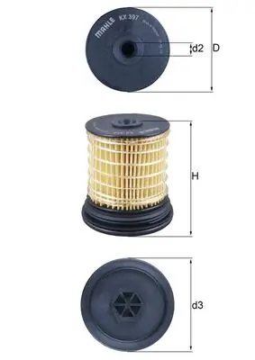 Filtr paliwa MAHLE KX 397 - Oferta specjalna