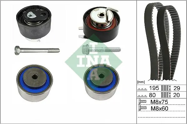 Nowość w ofercie | Rozrząd kpl. (pasek + rolka) CITRO INA 530 0766 10