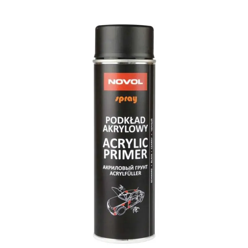 NOVOL AKRYL PRIMER 500ml SPRAY CZARNY | Oferta