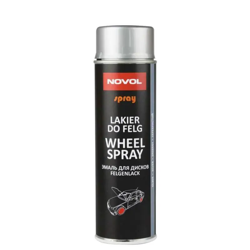 Łatwe zamówienie - NOVOL Lakier do felg 500ml - srebrny