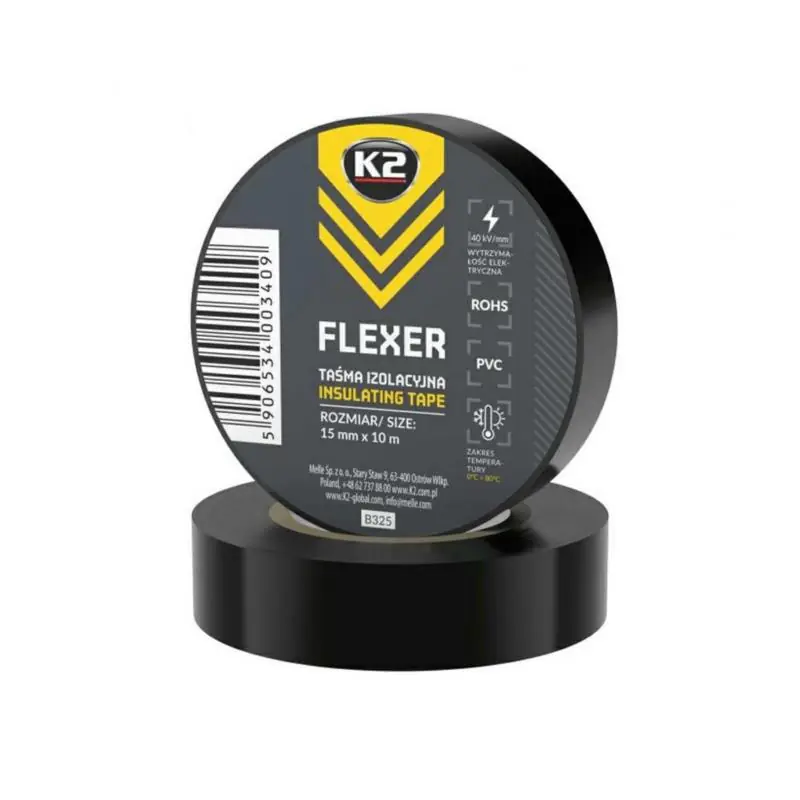 Hit | K2 Flexer 15mm x 10m - Taśma izolacyjna