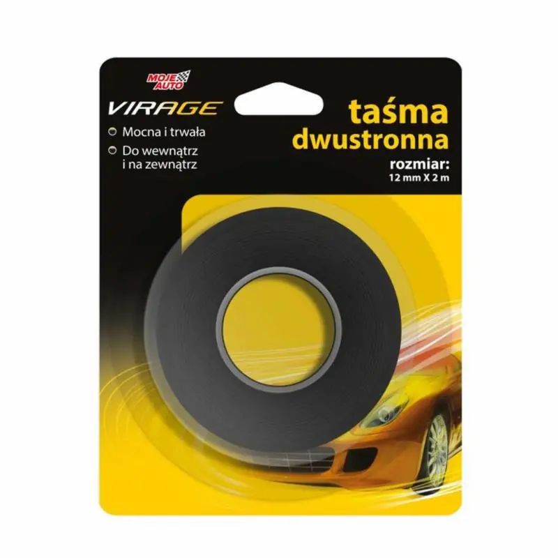Bezpieczne zakupy | MOJE AUTO taśma dwustronna 2m x 12mm