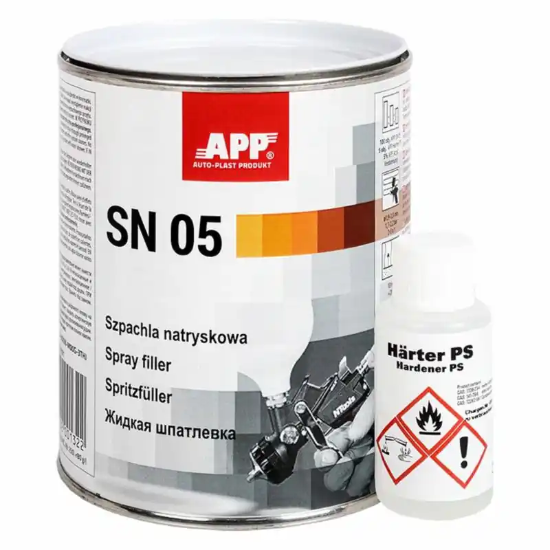APP SN 05 - Szpachla natryskowa z utwardzaczem 1kg | Nowy produkt