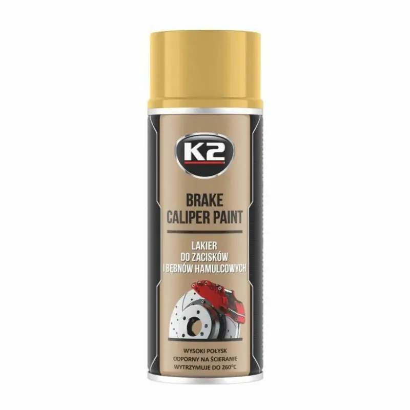 K2 Brake Caliper Paint 400ml - lakier do zacisków (złoty) - Ulubieniec klientów