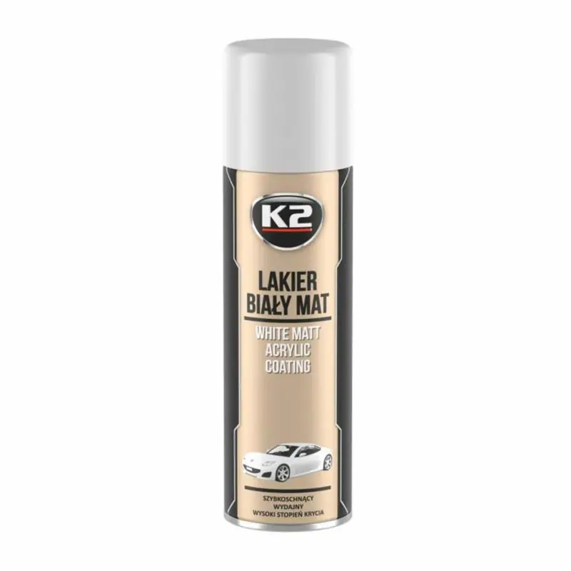 Top oferta - K2 Lakier akrylowy biały mat 500ml