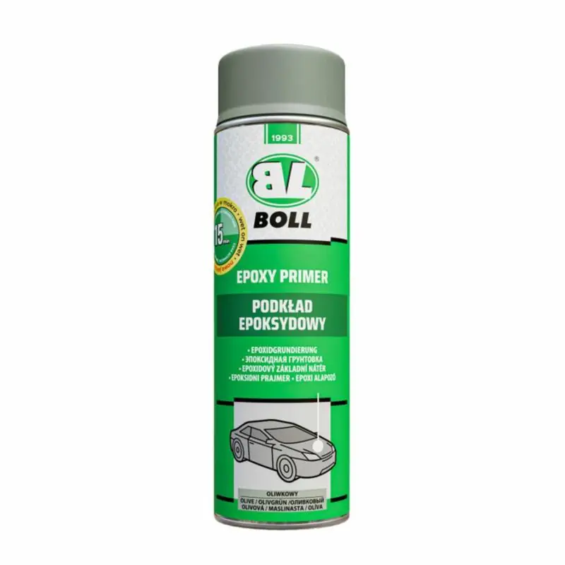 Nowość już dostępna - BOLL Podkład epoksydowy 500ml oliwkowy spray - do zabezpieczania powierzchni metalowych