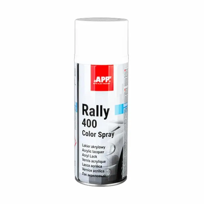 APP Rally Color Spray 400ml - lakier akrylowy (biały matowy) | Skorzystaj z oferty