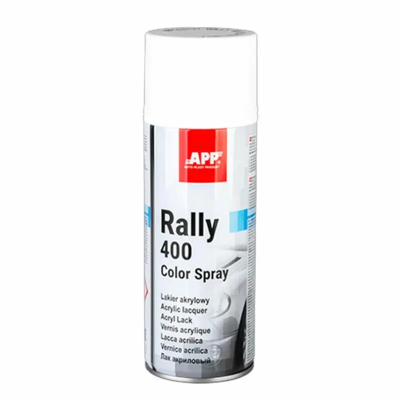 APP Rally Color Spray 400ml - lakier akrylowy (biały połysk) | Ostatnie dni promocji