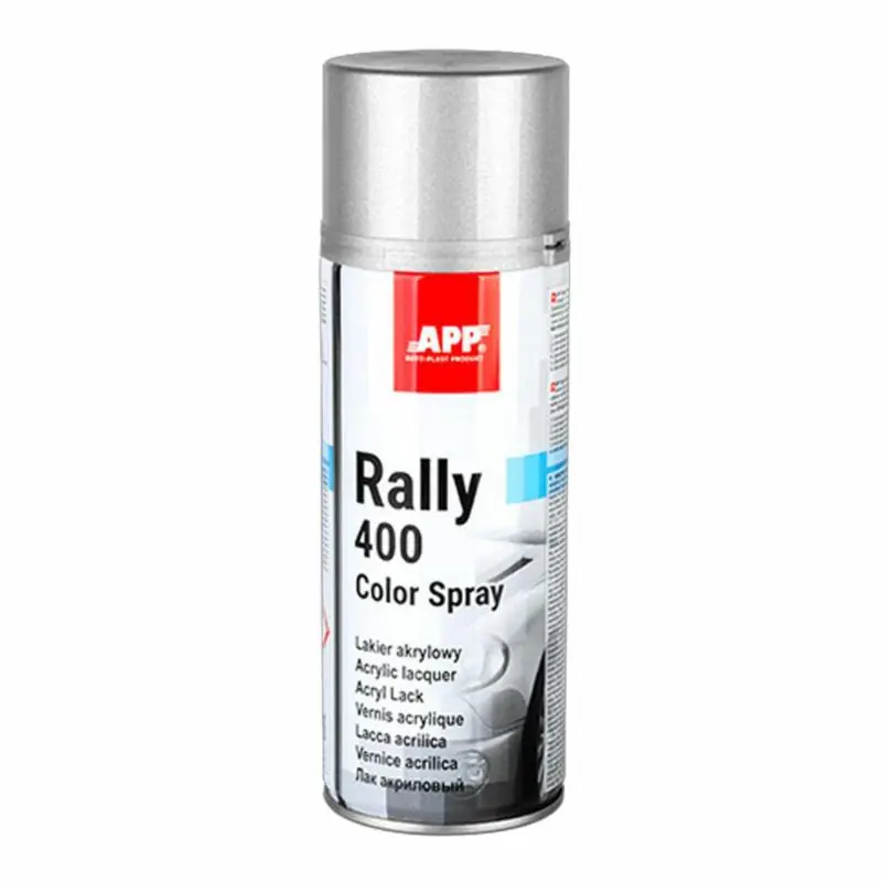 APP Rally Color Spray 400ml - lakier akrylowy (srebrny połysk) | Nowość już dostępna