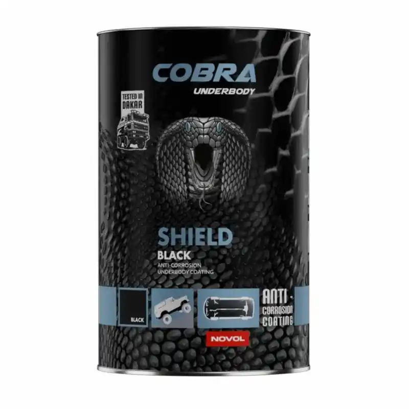 NOVOL Cobra Underbody Shield Black 1L + Utwardzacz – Epoksyd do podwozia - Hit sprzedaży