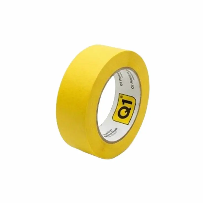 Q1 TAPES Premium Masking Tape - żółta taśma maskująca 36mm x 50m - Wygodne zakupy
