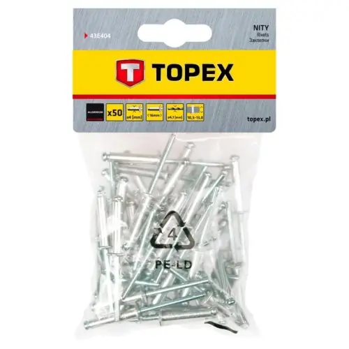 Nie przegap | Nity aluminiowe 4.0 mm x 16 mm