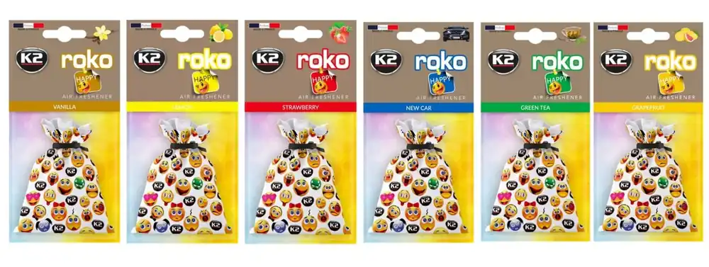 Nowość w ofercie | ODŚWIEŻACZ POWIETRZA K2 V830H ROKO HAPPY ZESTAW 20 SZTUK