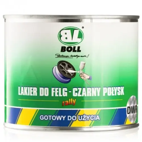 LAKIER DO FELG 500 ML CZARNY POŁYSK PUSZKA BOLL - Właśnie dodano
