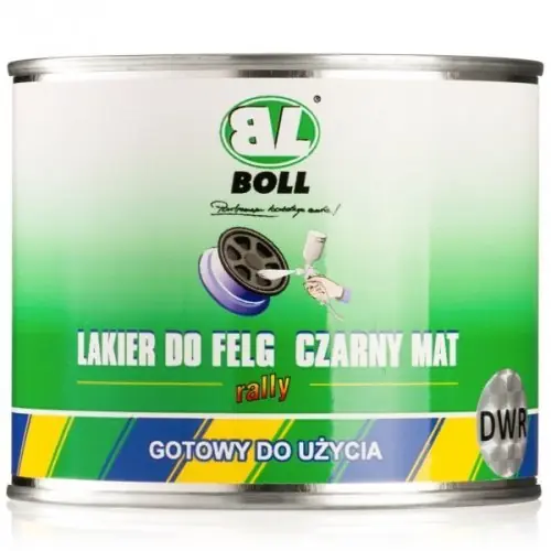 Oferta specjalna - LAKIER DO FELG 500 ML CZARNY MAT !!! PUSZKA !!!