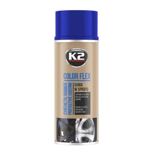 Nowość w sprzedaży - POWŁOKA GUMOWA SPRAY K2 L343NP COLOR FLEX NIEBIESKI 400ML