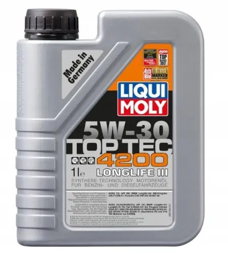 Nowość w asortymencie - OLEJ 5W30 LIQUI MOLY 8972 TOP TEC 4200 1L (VW 504/507)