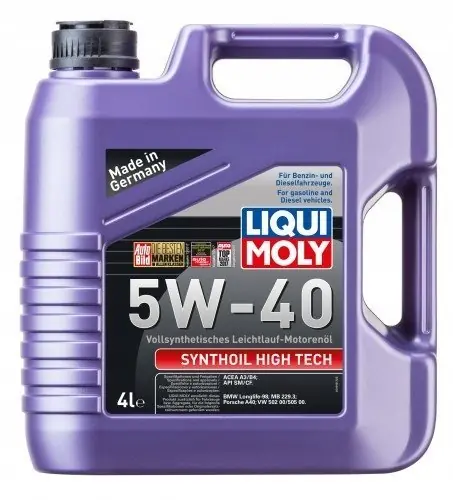 Bestseller | OLEJ 5W-40 SYNTHOIL HIGH TECH 4L LIQUI MOLY 2194