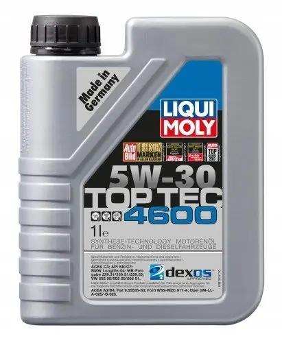 Megacena | Olej silnikowy 5W-30 TOP TEC 4600 1L LIQUI MOLY 2315 5W304