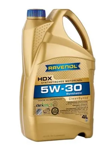 OLEJ RAVENOL HDX 5W-30 CLEANSYNTO 4L | Produkt ceniony przez klientów