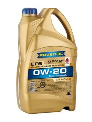 OLEJ RAVENOL EFS 0W-20 USVO 4L | Wysyłka od ręki