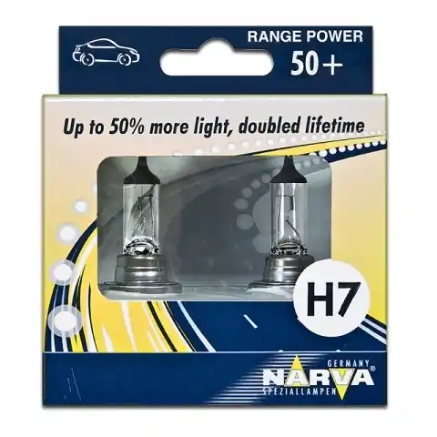 Produkt ceniony przez klientów - NARVA ŻARÓWKI H7 RANGE POWER +50% 2 szt.