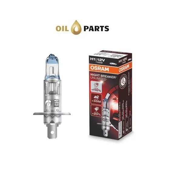 Sprawdzony wybór - ŻARÓWKA OSRAM H1 Night Breaker Unlimited +110% karton 1szt.