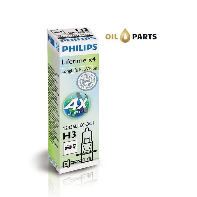 Dodatkowy rabat - ŻARÓWKA PHILIPS H3 LONGLIFE ECOVISION karton 1szt.