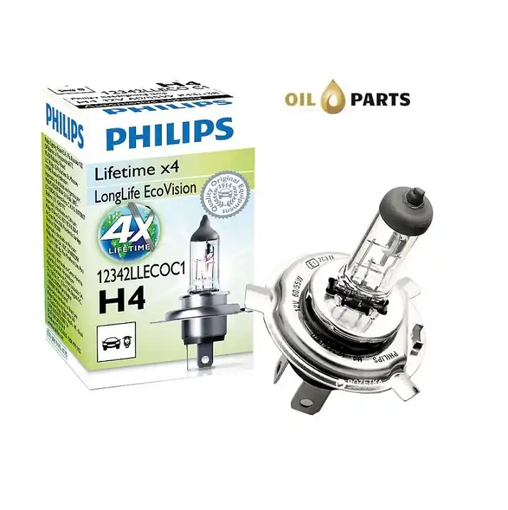 ŻARÓWKA PHILIPS H4 LONGLIFE ECOVISION karton 1szt. | Kup dziś