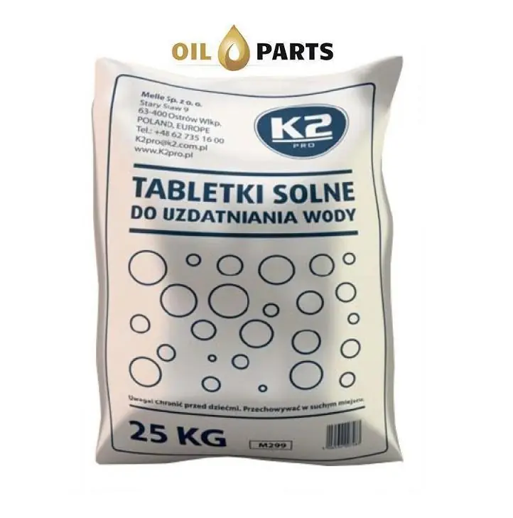 k2 Sol Tabletkowana 25kg Do Uzdatniania Wody, Srednica 22 Mm Szt - Tylko kilka sztuk