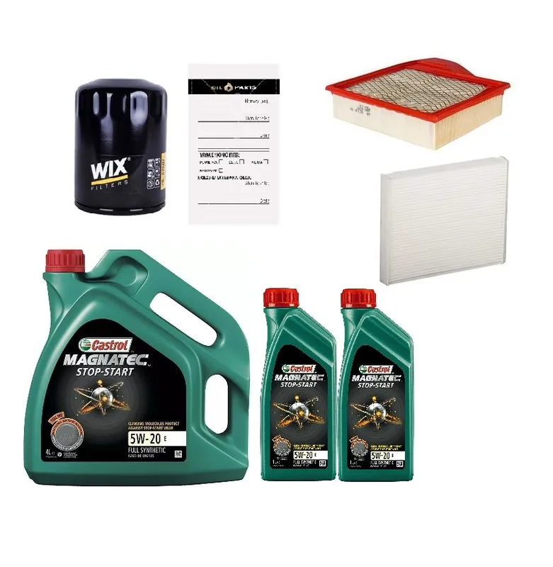 Castrol 5W20 6l + Filtry Ford Mustang 3.7 v6 2010- 2014 | Hit sprzedaży