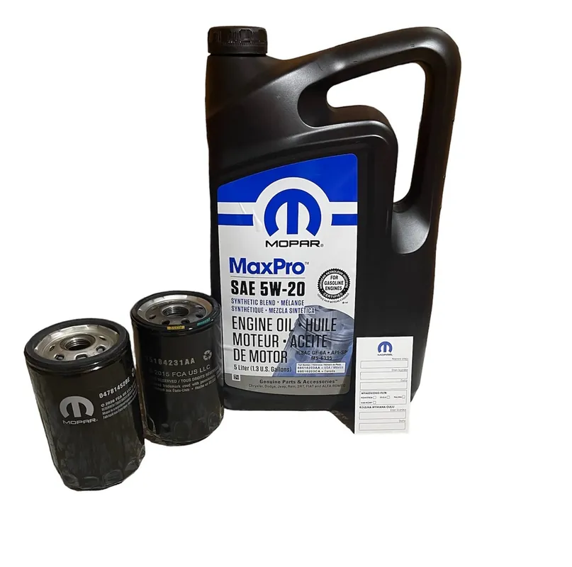 Produkt wysokiej jakości - Mopar 5W20 Maxpro 5l + Filtr Dodge Nitro 3.7l 2006-2012