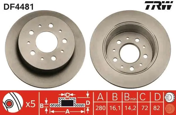 TARCZA HAM. TYLNA ŚR.280/16 - Sprawdzony produkt