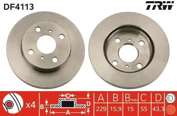 TARCZA HAM. TOYOTA STARLET (_P8_),STARLET (EP91) - Cena producenta