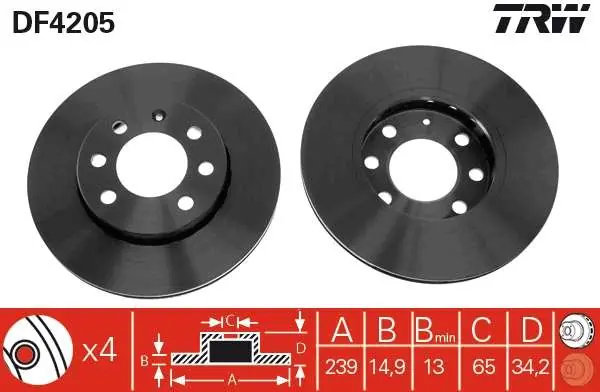 Na stanie - TARCZA HAM. AUDI,FORD USA,VW A2 (8Z0),WINDSTAR (A3),LUPO (6X1, 6E1)