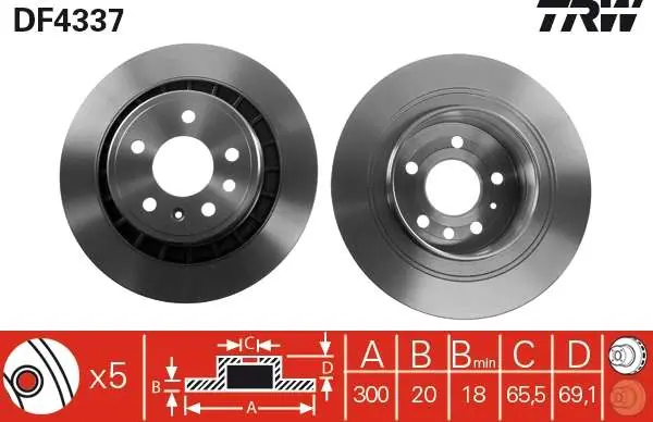 Produkt wysokiej jakości - TARCZA HAM. TYLNA WENT. 300X20 SAAB 9-5 (YS3E) 10/1998=>