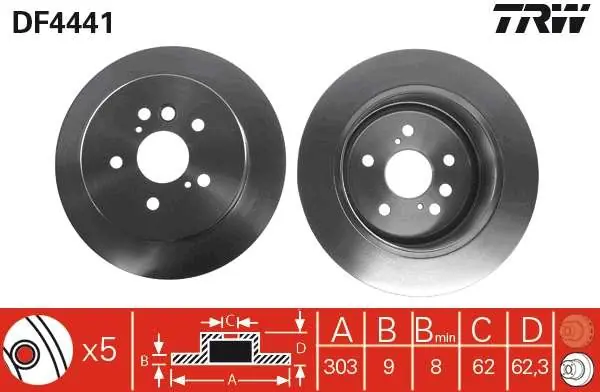 TARCZA HAM. TYLNA TOYOTA RAV 4 II (XA2) 06/2000=> | Ostatnia szansa