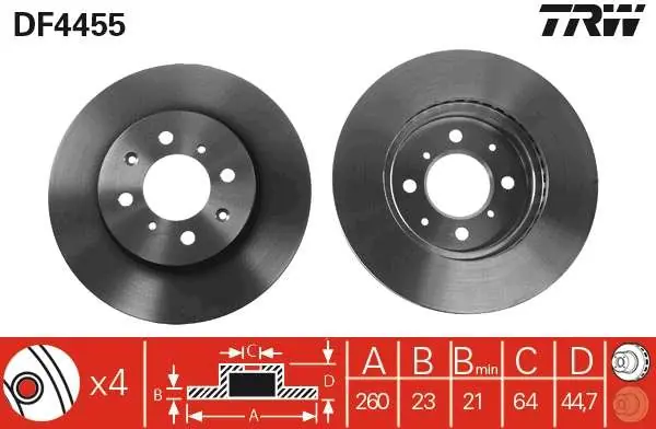 TARCZA HAM. PRZEDNIA HONDA CIVIC VI HATCHBACK 1.7CDTI 02-05 | Darmowy zwrot