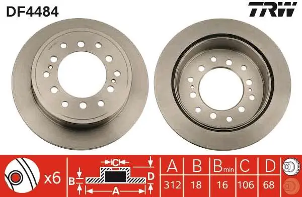 TARCZA HAM. TYLNA LAND CRUISER (J12/J8/J9) 3,0 D4D - 4,0 04.96 - ABS - Ostatnia szansa
