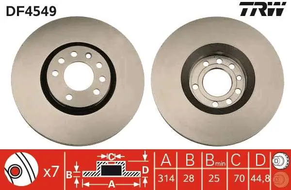 TARCZA HAM. PRZEDNIA 314X28MM OPEL VECTRA C 3,0CDTI - 3,2 V6 03- - Nowość w sprzedaży