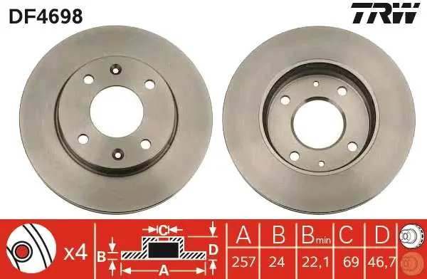Ostatnie dni promocji - TARCZA HAM. HYUNDAI,KIA ELANTRA (XD),ELANTRA SALOON (XD),LANTRA II (J-2)