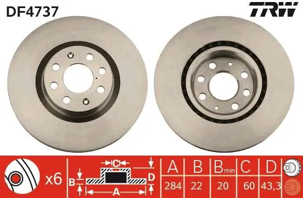 Wysyłka od ręki | TARCZA HAM. PRZEDNIA FIAT GRANDE PUNTO 1,3D MULTIJET - 1,9D MULTIJET 05-