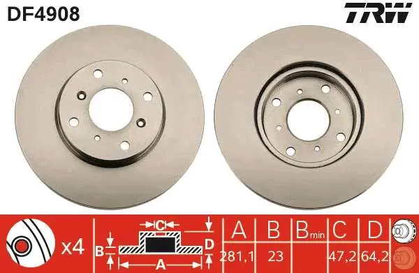 TARCZA HAM. HONDA CIVIC V ESTATE,CIVIC V HATCHBACK (MB) - Outlet