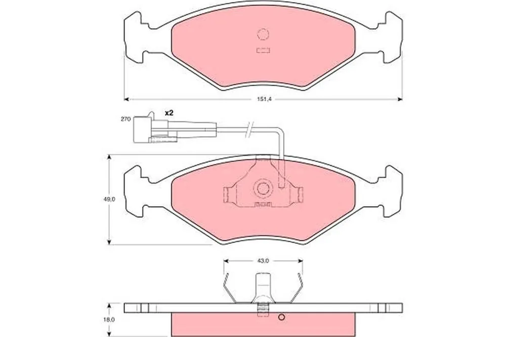 Niska cena - KLOCKI HAM. FIAT ELBA (146_),FIORINO (147),FIORINO BOX (146 UNO),FIORINO