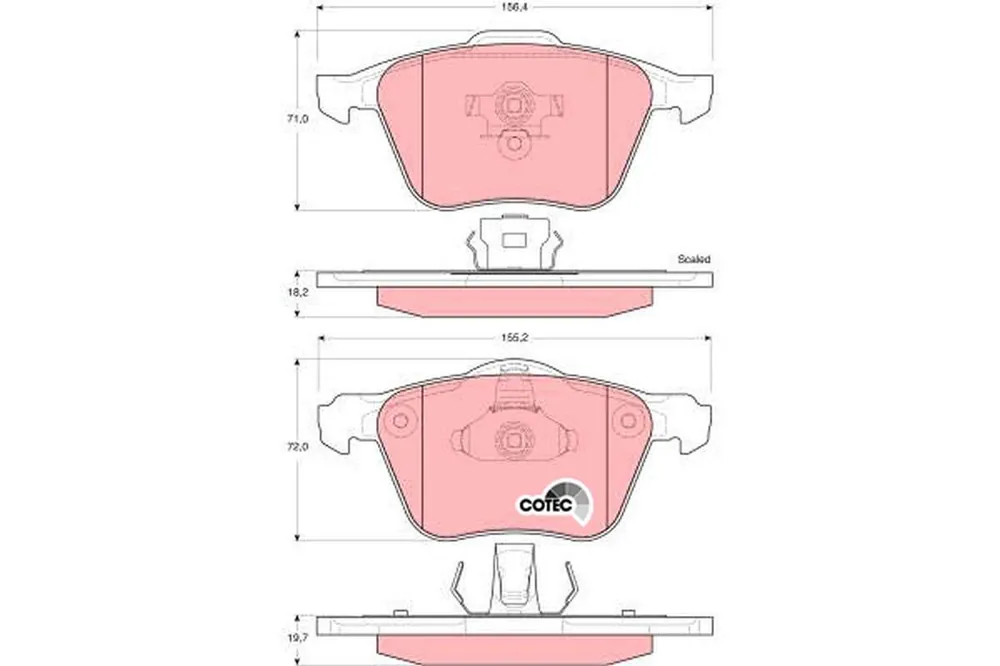 KLOCKI HAM.PRZEDNIE GR.18,2 VOLVO S60 01- / S80 99-06 / V70 II 01- / XC 90 02- | Łatwe zamówienie