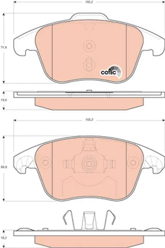 KLOCKI HAM. PRZEDNIE CITROEN C4 PICASSO 2,0 16V - 2,0 HDI 2006=> - Sprawdź teraz